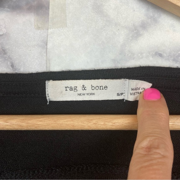 rag & bone black top - Picture 6 of 7